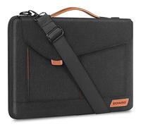 DOMISO Borsa per computer portatile da 14 pollici, impermeabile, borsa a tracolla per Lenovo Chromebook S330/Flex 4/Thinkpad L480 E480 T480s/HP ProBook 640 G4/Dell Inspiron 5480, nero