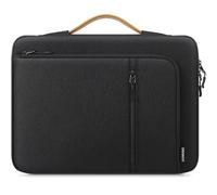 DOMISO Borsa per computer portatile da 15,6 pollici, impermeabile e antiurto, di alta qualità, con manico, per MacBook Air 15 pollici M4/M3, Dell Latitude, HP EliteBook, Lenovo ThinkPad, nero
