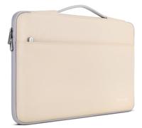 DOMISO Custodia PC Computer Portatile 14 Pollici,Borsa per MacBook Air 15 M4 M3 M2,MacBook Pro,14 Pollici Dell Acer Lenovo HP Asus Notebook,Porta Cover Laptop Case Sleeve,Con Manico Retrattile,Beige