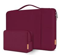 DOMISO Custodia PC Computer Portatile 14 Pollici,Borsa per MacBook Air 15 M4 M3 M2,MacBook PRO,14 Pollici dell Acer Lenovo HP ASUS Notebook,Porta Cover Laptop Case Sleeve,Kit Accessori,Vino Rosso