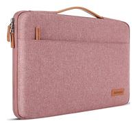 DOMISO Custodia PC Computer Portatile,Borsa per MacBook Pro 14 M4 M3 M2 Pro/Max,13-13,3 Pollici Acer/Dell/HP/Asus Notebook,Porta Cover Laptop Case Sleeve,Con Manico Retrattile,Rosa