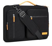DOMISO Custodia PC Portatile 15,6 Pollici,Borsa Custodia per 16 Pollici MacBook PRO M4/M3/M2/M1 PRO/Max A3403 A3186 A2991 A2780,dell XPS 16,15,6 Pollici Acer HP ASUS Laptop con Spallacci,Nero