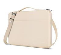 DOMISO Custodia PC Portatile 17,3 Pollici,Borsa Custodia per Lenovo HP dell Acer ASUS Samsung 17,3 Pollici Laptop con Spallacci,Beige