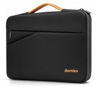 DOMISO Custodia per computer portatile da 15,6 pollici, compatibile con MacBook Pro M4/M3/M2/M1 Pro/Max A3403 A3186 A2991 A2780 A2485 A2141, impermeabile, con manico, nero
