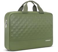 DOMISO Custodia per Laptop 17 Pollici, Custodia Impermeabile con Maniglia, Custodia per Laptop Notebook PC Case per 17,3 Pollici Lenovo/HP/Acer/Chromebook/dell/MSI, Verde Militare