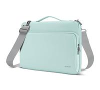 DOMISO Custodia per laptop da 15,6 pollici Custodia impermeabile per notebook antiurto Custodia a tracolla per HP 15,6 pollici, ThinkPad E575/Dell/Lenovo IdeaPad S510/Dell XPS 15, verde menta