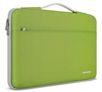 DOMISO Custodia protettiva per computer portatile da 13,3", compatibile con MacBook Pro M4 M3 M2/MacBook Pro Max da 13-13,3", Dell, Lenovo, HP, custodia impermeabile con manico, verde tenero