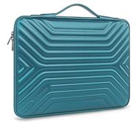 DOMISO Custodia protettiva per laptop da 14 pollici con manico, antiurto, impermeabile, in EVA, compatibile con MacBook Air/Pro, Lenovo ThinkPad da 14", HP Pavilion, Dell Inspiron, colore foglia di tè