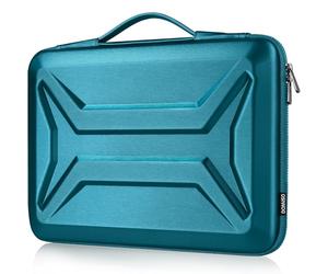 DOMISO Custodia protettiva per tablet da 17 pollici, antiurto, impermeabile, con manico, leggera, rigida, per notebook da 17 a 17,3 pollici, Dell/Lenovo/Acer/HP/MSI, colore foglia di tè