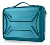 DOMISO Custodia rigida per computer portatile da 14 pollici, impermeabile, antiurto, custodia rigida, compatibile con MacBook Air/Lenovo ThinkPad/HP Pavilion 14 Stream 14/Dell XPS, colore foglia di tè