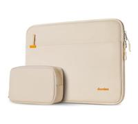 DOMISO Laptoptasche Laptop Tasche Hülle Notebook Sleeve Case Bag Schutzhülle Kompatibel mit Mac Book PRO 14 M4 M3 M2/Mac Book PRO Max,13-13,3 Zoll dell,Lenovo,Laptophülle mit Zubehörtasche,Beige