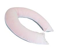 DomIVA - Cuscino per maternità, bicolore, 180 cm, colore: Perla/Rosa