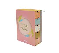 DOMIVA - Scatola per tesori + diario di nascita Happy