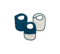 Lot x3 bavoirs - DOMIVA - 6-12 mois - Gaze de coton - Indigo