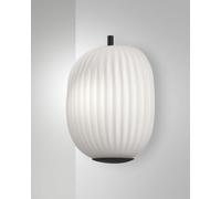 DOMIZIA APPLIQUE IN VETRO SOFFIATO E METALLO NERA 1 LUCE ATTACCO E27