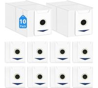 Domkan 10 Pezzi Sacchetto per Aspirapolvere Compatibile con Ecovacs Deebot T30 Omni/T30 Pro Omni Aspirapolvere, 3L Grande Capacità, Sacchetti Ricambio Antibatterico a 4 Strati Filtrato
