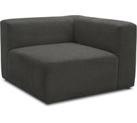 DOMO. collection Adrian - Sedia angolare con modulo ad angolo, cuscino singolo, combinabile, zona salotto, 108 x 108 x 69 cm (larghezza x profondità x altezza), grigio scuro