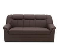 DOMO Collection Berlin - Divano a 3 posti, classico arredo imbottito con nucleo in molle di alta qualità, nero