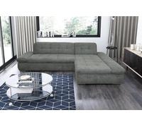 DOMO. collection Divano ad angolo Moric a forma di L, divano ad angolo, divano a forma di L, 300 x 172 x 80 cm (larghezza x profondità x altezza), grigio