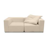 DOMO. collection Divano Adrian, divano modulare, 2 posti in due poltrone angolari, Bigsofa, divano modulare, 2 elementi di imbottitura singola, 2 divani, 216 x 108 x 69 cm (larghezza x profondità x