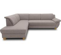 DOMO. collection Divano angolare Classico L Tortora 254x186 cm