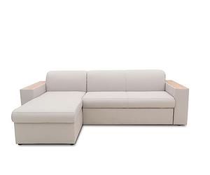 Divano A L Con Divano Letto A Scomparsa - Con Spazio Di Archiviazione Ricarica Usb 2 Cuscini Beige