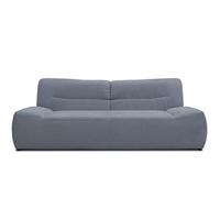 DOMO. collection Divano Boho, 3 posti in stile bohémien, divano a 3 posti, 224 x 109 x 81 cm (larghezza x profondità x altezza), grigio