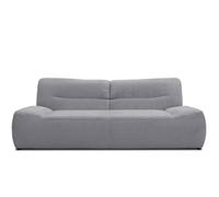 DOMO. collection Divano Boho, 3 posti in stile bohémien, divano a 3 posti, 224 x 109 x 81 cm (larghezza x profondità x altezza), grigio scuro