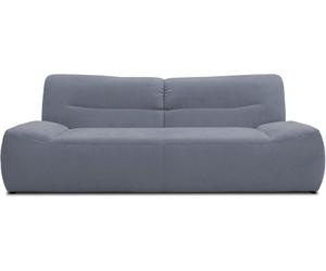 DOMO. collection Divano Boho, 3 posti in stile bohémien, divano a 3 posti, 224 x 109 x 81 cm (larghezza x profondità x altezza), grigio