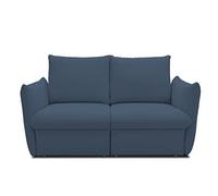 DOMO Collection Divano Cloud Box 2 Posti con Funzione Sonno e Molla Molla Molla Divano Letto Letto 180 x 97 x 100 cm (LxPxH), Blu