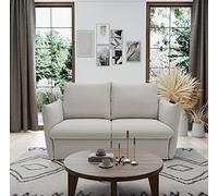 DOMO Collection Divano Cloud Box 2 Posti con Funzione Sonno e Molla Molla Molla Divano Letto Letto 180 x 97 x 100 cm (LxPxH), Argento