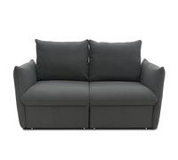 DOMO Collection Divano Cloud Box 2 Posti con Funzione Sonno e Molla Molla Molla Divano Letto Letto 180x97x100cm (P x A) Grigio Scuro