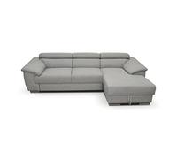 DOMO. collection Divano David, divano angolare con funzione schienale, divano ad angolo, funzionale a forma di L con nucleo a molla, longchair destra, 272 x 166 x 78 cm (larghezza x profondità x