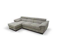 DOMO. collection Divano David, divano angolare con funzione schienale, divano ad angolo, funzionale a forma di L con nucleo a molla, longchair sinistro, 272 x 166 x 78 cm (larghezza x profondità x