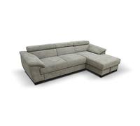 DOMO. collection Divano David, divano angolare con funzione schienale, divano ad angolo, funzionale a forma di L con nucleo a molla, longchair destra, 272 x 166 x 78 cm (larghezza x profondità x