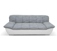 DOMO Collection Divano Splash, divano a 3 posti, in similpelle con imbottitura in tessuto e braccioli larghi, divano in pelle, 232 x 96 x 76 cm (larghezza x altezza x profondità), colore: