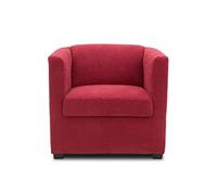 DOMO. collection Poltrona Bob FK, piccola poltrona retrò con braccioli e nucleo a molla, poltrona imbottita, poltrona da cocktail, poltrona lounge, 73 x 75 x 69 cm (larghezza x profondità x altezza),