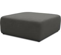 DOMO. collection Sgabello imbottito Adrian, divano modulare, cuscino singolo, combinabile, 108 x 108 x 42 cm (larghezza x profondità x altezza), grigio scuro.