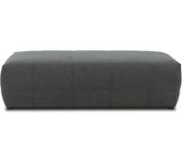 DOMO collection Sgabello imbottito Brandon, poggiapiedi, 150 x 60 x 40 cm, grigio scuro