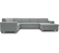 DOMO. collection Sugar - Cuscino per divano e divano, stile moderno, a forma di U, 162 x 333 x 199 cm