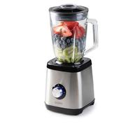 DOMO DO1133BL - Blender in acciaio inox, ciotola in vetro, 1,5 l, 1000 W