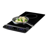 DOMO DO30211IP - Piastra di cottura a induzione verticale, 2 piani cottura, con timer