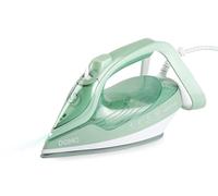 DOMO DO7059S Sensi Glide Ferro a vapore - Regolazione automatica della temperatura - Doppia suola in ceramica - 50 g/min vapore continuo - Funzione Colpo di vapore - 400 ml - 2830 W - blu/verde