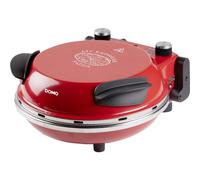 DOMO DO9284PZ - Forno per pizza "My Express", in pietra ceramica, 1200 W, colore: Rosso