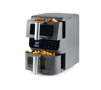 Domo Friggitrice ad aria lcd con doppia zone di frittura con finestre - 3,5 Lt + 6,5 Lt Friggitrice ad aria lcd con doppia zone di frittura con finestre - 3,5 Lt + 6,5 Lt