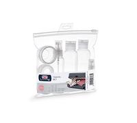 DOMO PAK LIVING Set porta liquidi da viaggio con pochette