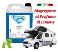 DOMOCAMP WC Liquido Disgregante al Limone per Wc Chimico per Cassetta Camper