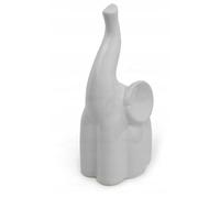 DomoDomo Statuetta decorativa in ceramica, 24 cm, colore bianco, accessorio per la casa, decorazione per la casa