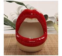 Domone Portacenere Cute Lips Posacenere Creativo fioriera Moda Moda Bocca Ceramica Posacenere Accessori for Sigarette Regalo for Il Fidanzato Portacenere da Esterno (Size : 6)