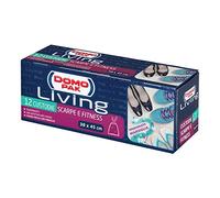 Domopak Living Sacchetti Scarpe e Fitness, Trasparenti, 38 x 45 cm